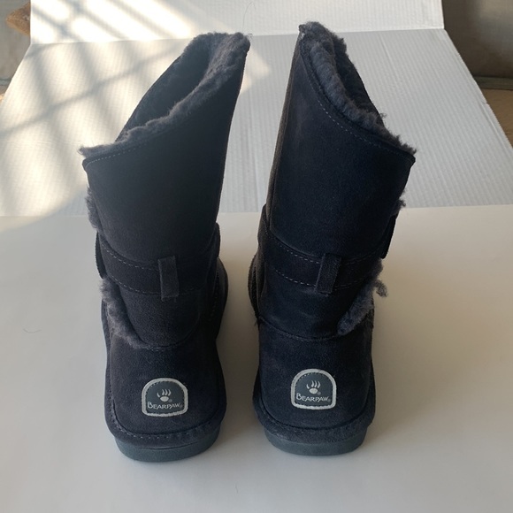 Bearpaw Charcoal Gray Boots SIZE 9 - Picture 2 of 12